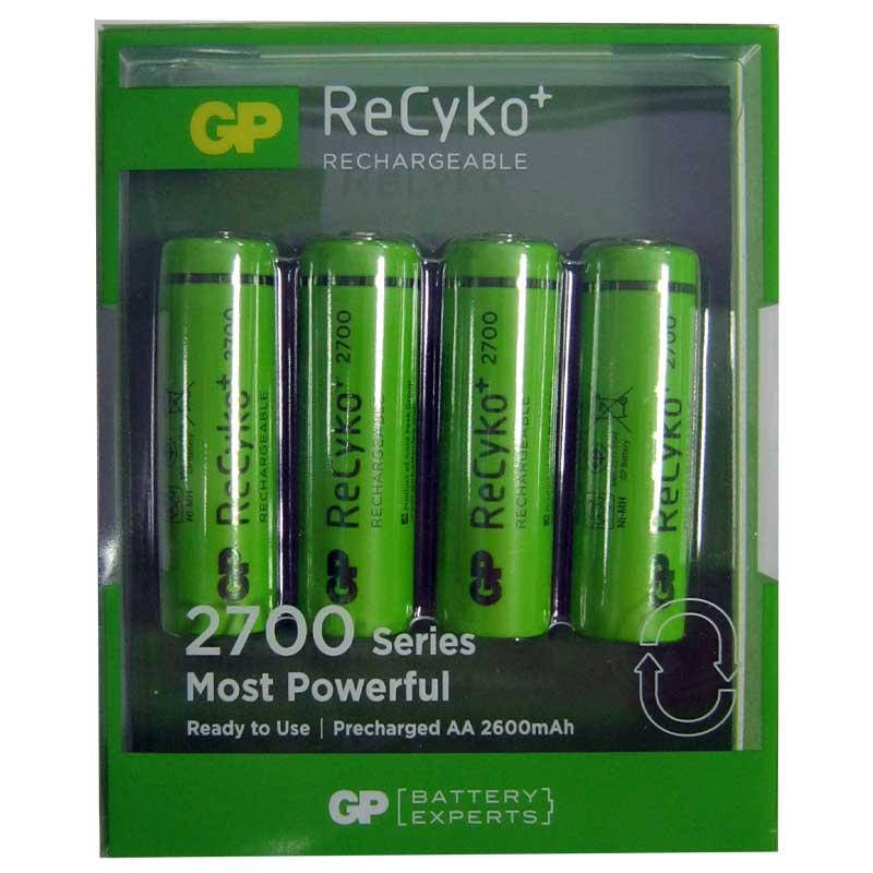 

Аккумулятор AA GP 2700mA NiMH ReCyko , 1шт (блистер по 4шт) HR6