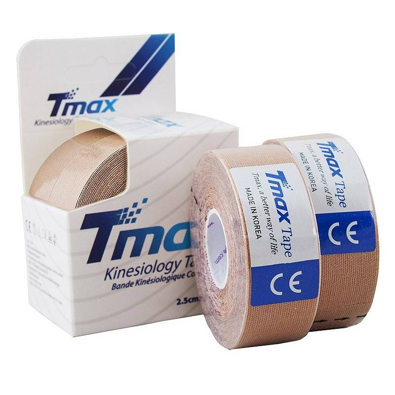 

Кинезио тейп TMAX Cotton 2.5см х 5м (Бежевый) (2 тейпа в упаковке)
