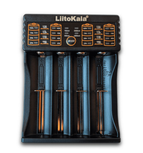 

Умное зарядное устройство LiitoKala Lii-402 для Li-ion, LiFePO4, Ni-MH / Ni-Cd батарей, 4-х канальное