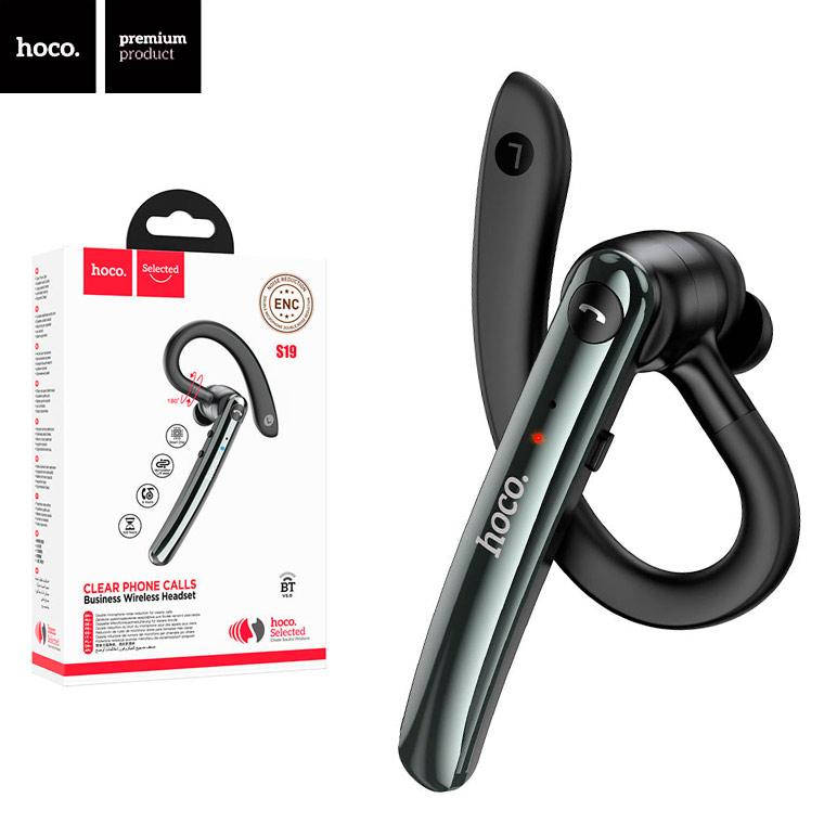 

Bluetooth гарнитура Hoco S19 серая, Серый