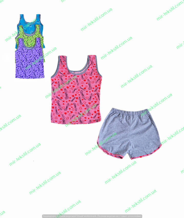 

Пижама женская летняя, женская майка с шортами