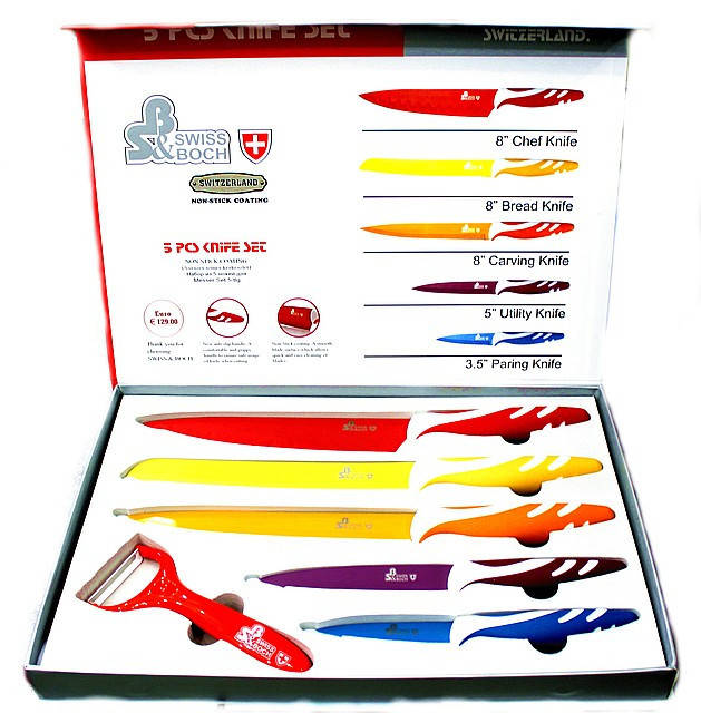 

Набор ножей с антибактериальным керамическим покрытием