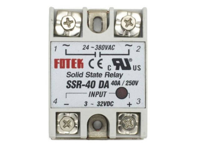 

Реле твердотельное SSR-40DA, 1ф 40А, пит. 3-32 VDC