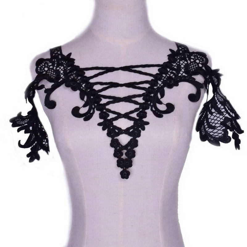

Лейсы нашивные 63х39см, цвет Black, 1 шт, Черный