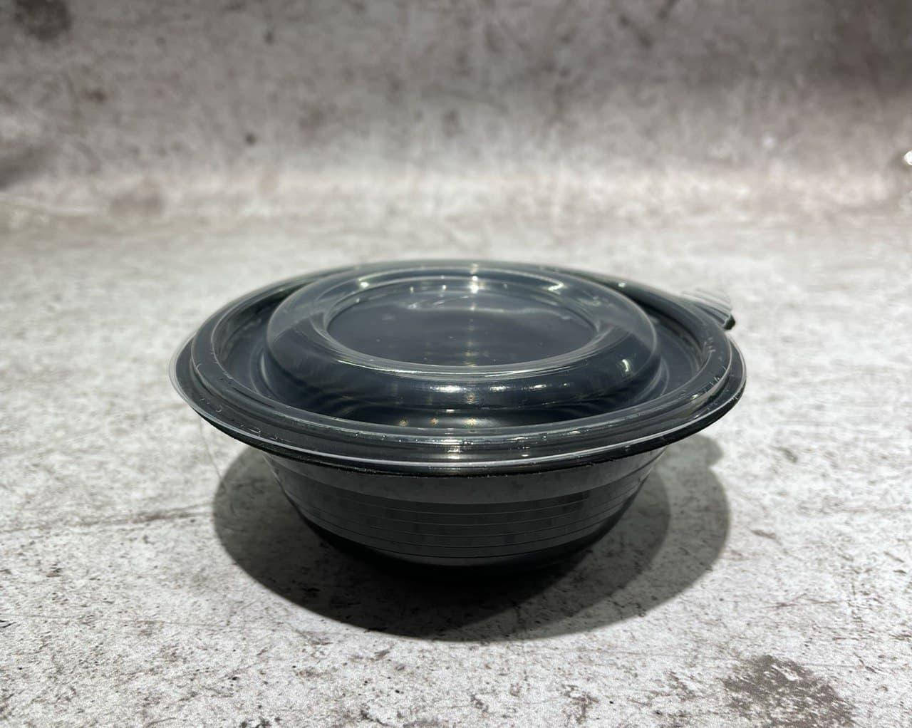 

Супник с крышкой "Black" 350мл (50шт/уп), Черный