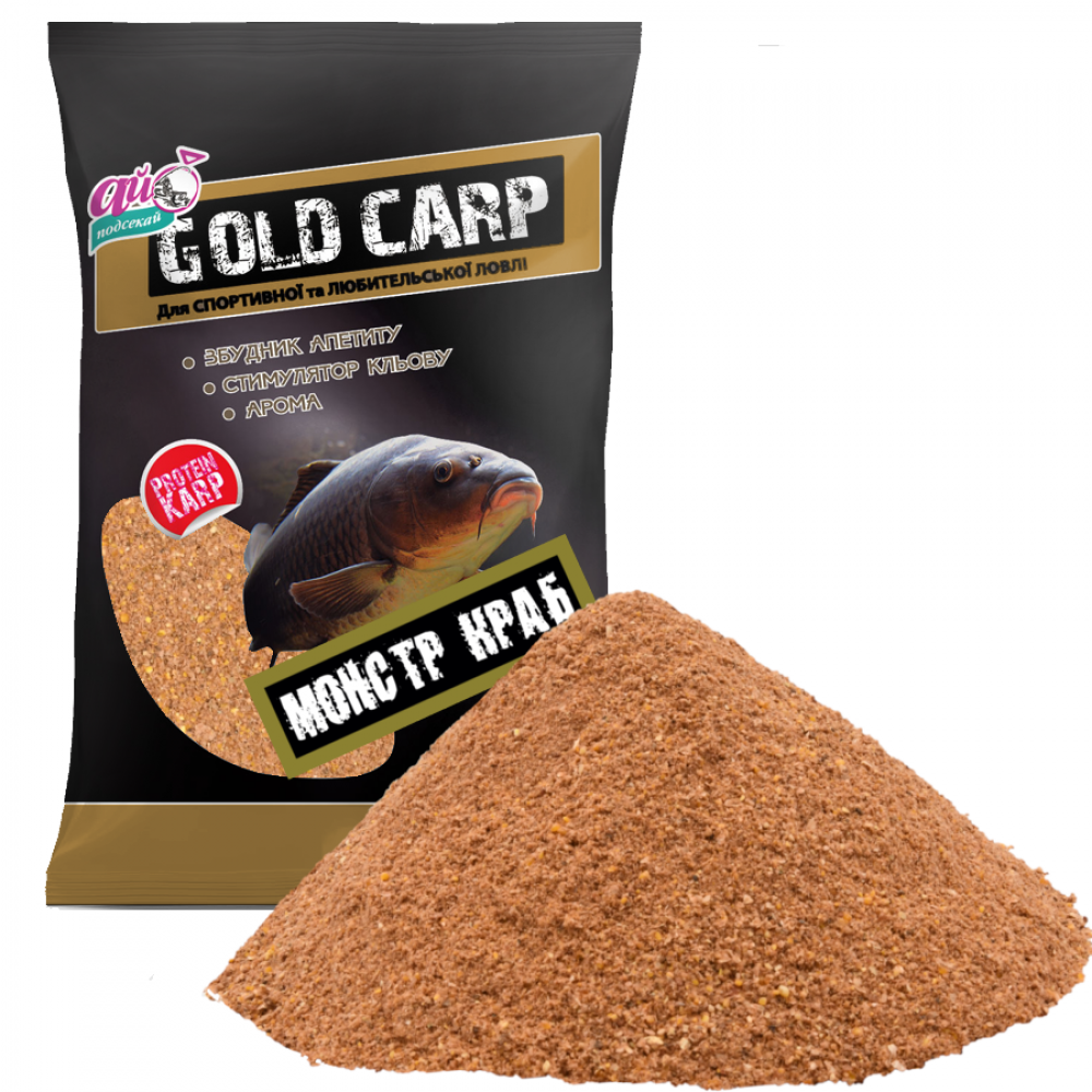 

Прикормка Ай Подсекай "GOLD CARP" МОНСТР КРАБ