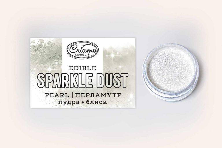 

Пудра-блеск Criamo перламутровая 2 г (кандурин) Edible sparkle dust