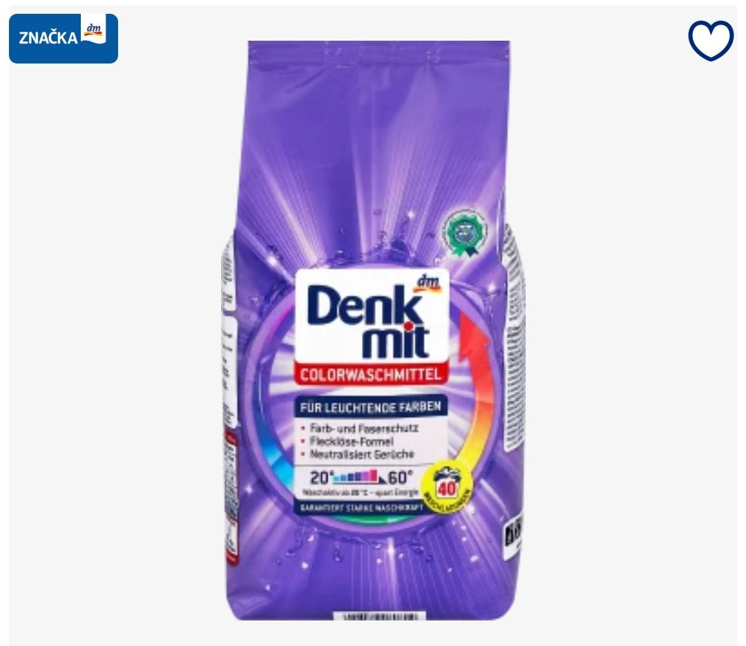 

Denkmit Colorwaschmittel стиральный порошок для цветных вещей 2.7кг (40ст)