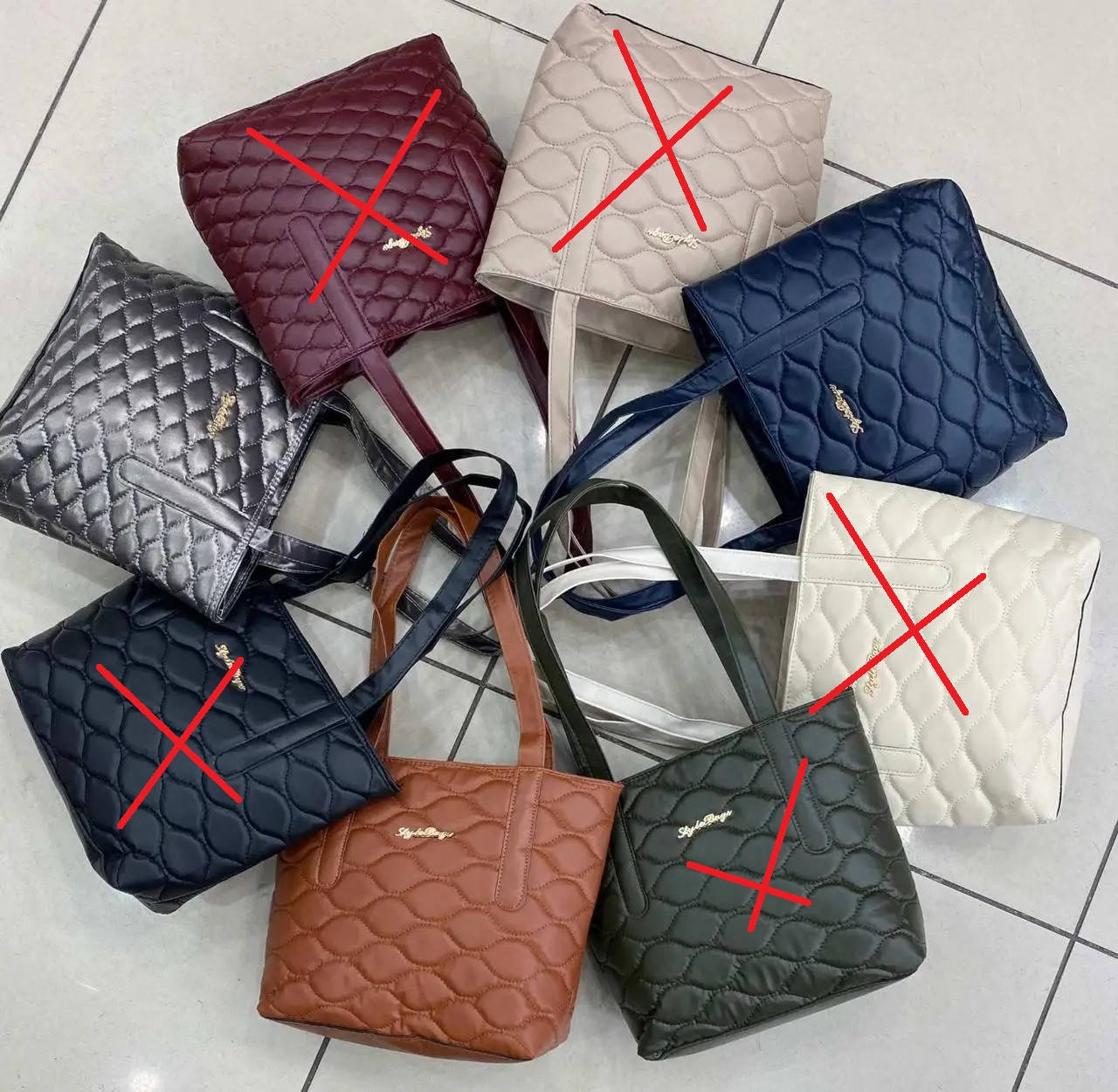 

Сумочка женская шоппер стеганная 27*25 см прямоугольная на молнии в разных цветах Dpolo, Разные цвета