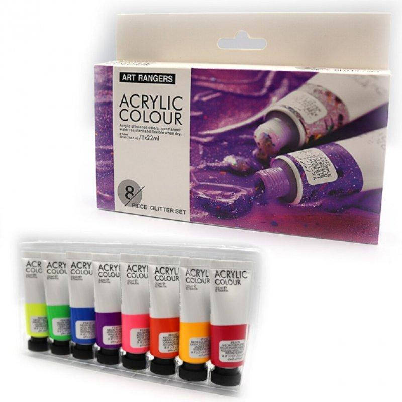 

Фарби Акрил. "JO" /32KRFEA0822-G/ "Art ranger" 8кол*22мл, пласт. Туба, ГЛІТЕР