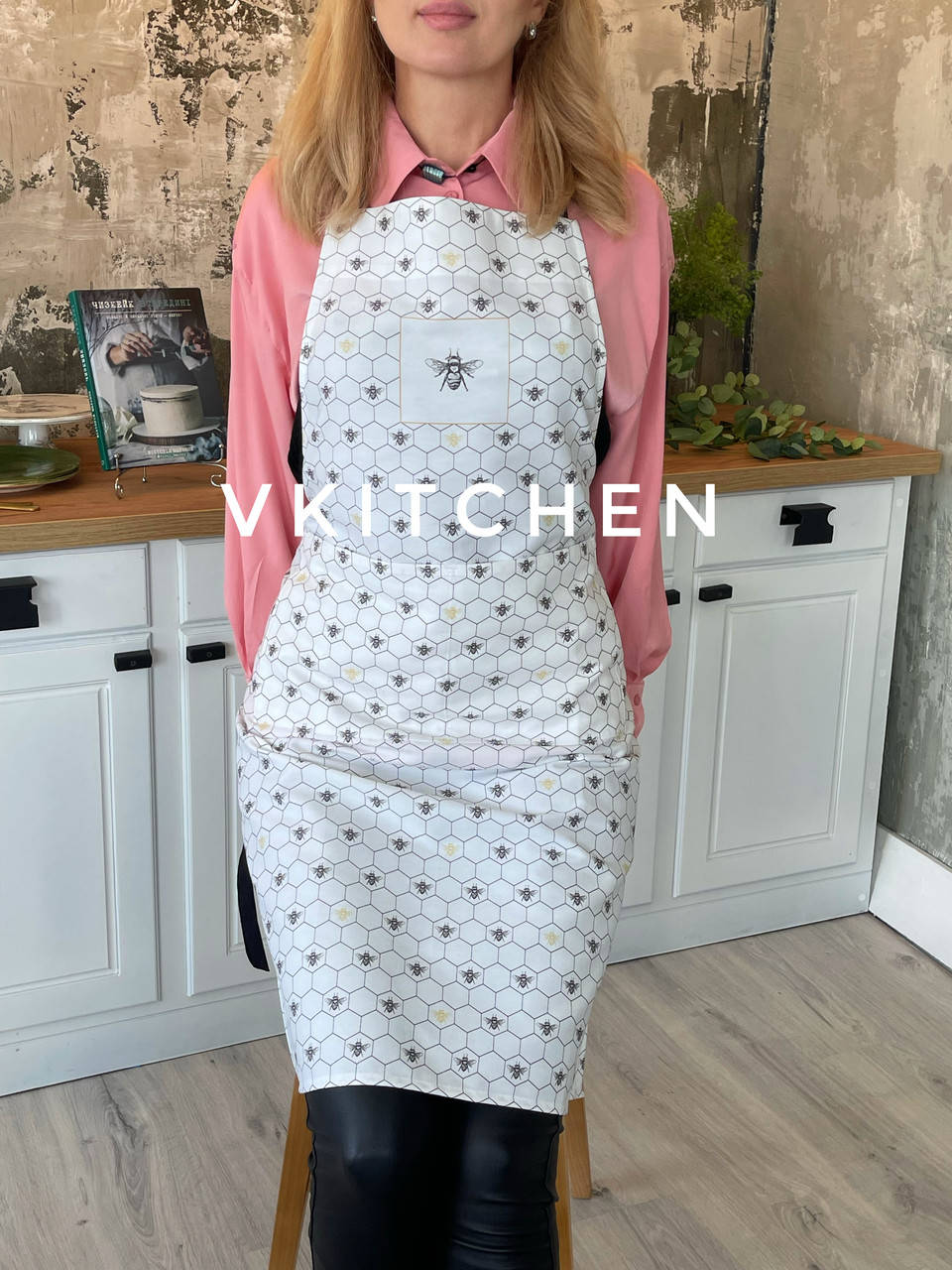 

Фартук WSI Пчелы 100% хлопок, Белый