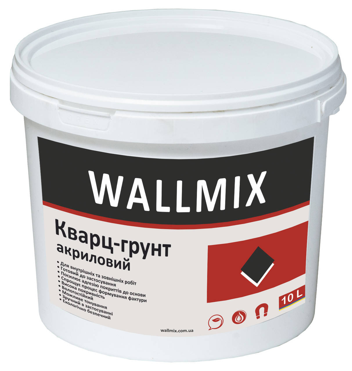 

Грунт-краска WALLMIX Кварц-грунт с кварцевым наполнителем 10л