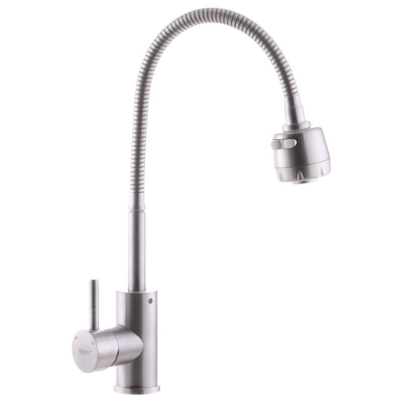

Смеситель для кухни из нерж. стали SUS304 ZERIX SUS-011 REFLECTOR (ZX3125)