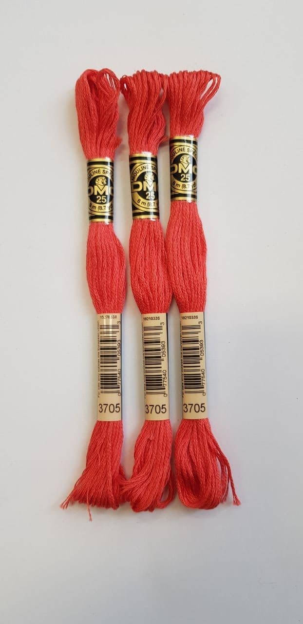 

Мулине ДМС, DMC (номер цвета-3705), Разные цвета