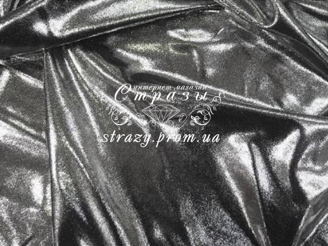 

Stretch metallic Dot shine Lycra Silver on Black Chrisanne Clover 1м