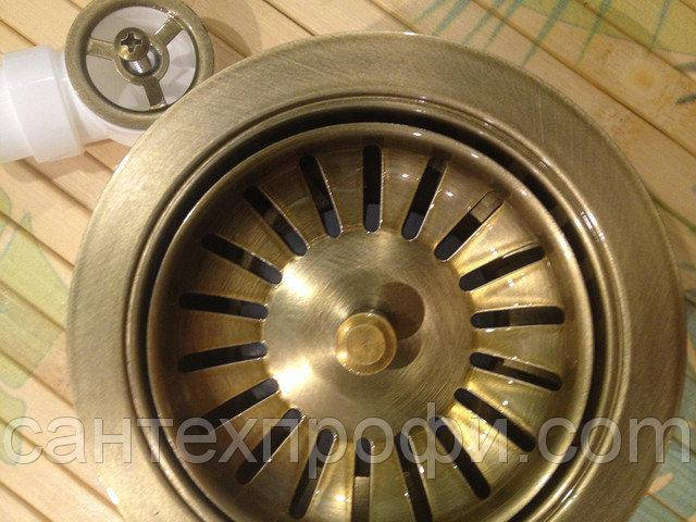 

Горловина для кухонной мойки 114 LB Plast Italy Бронза