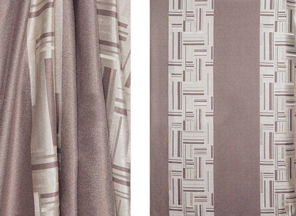 

Портьерная ткань для штор Блэкаут пудрового цвета с рисунком, Розовый