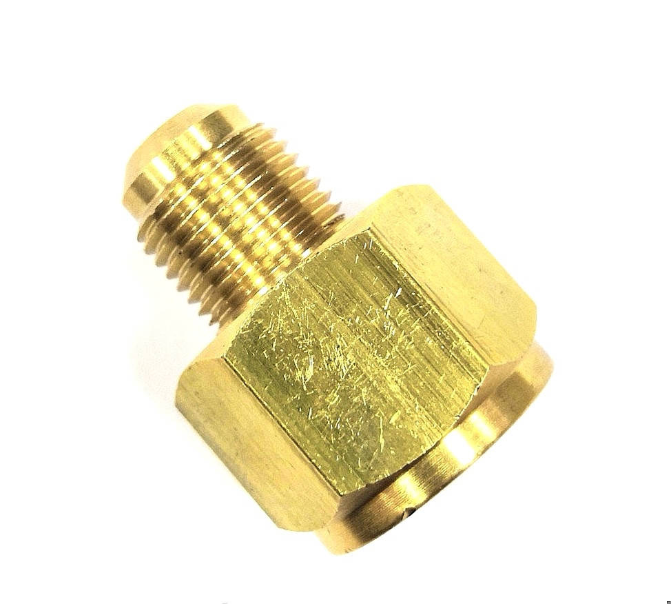 

Перехідник SAE 3/8" зовнішній 1/2" внутрішній діаметр. Редуктор латунний. Shine Year