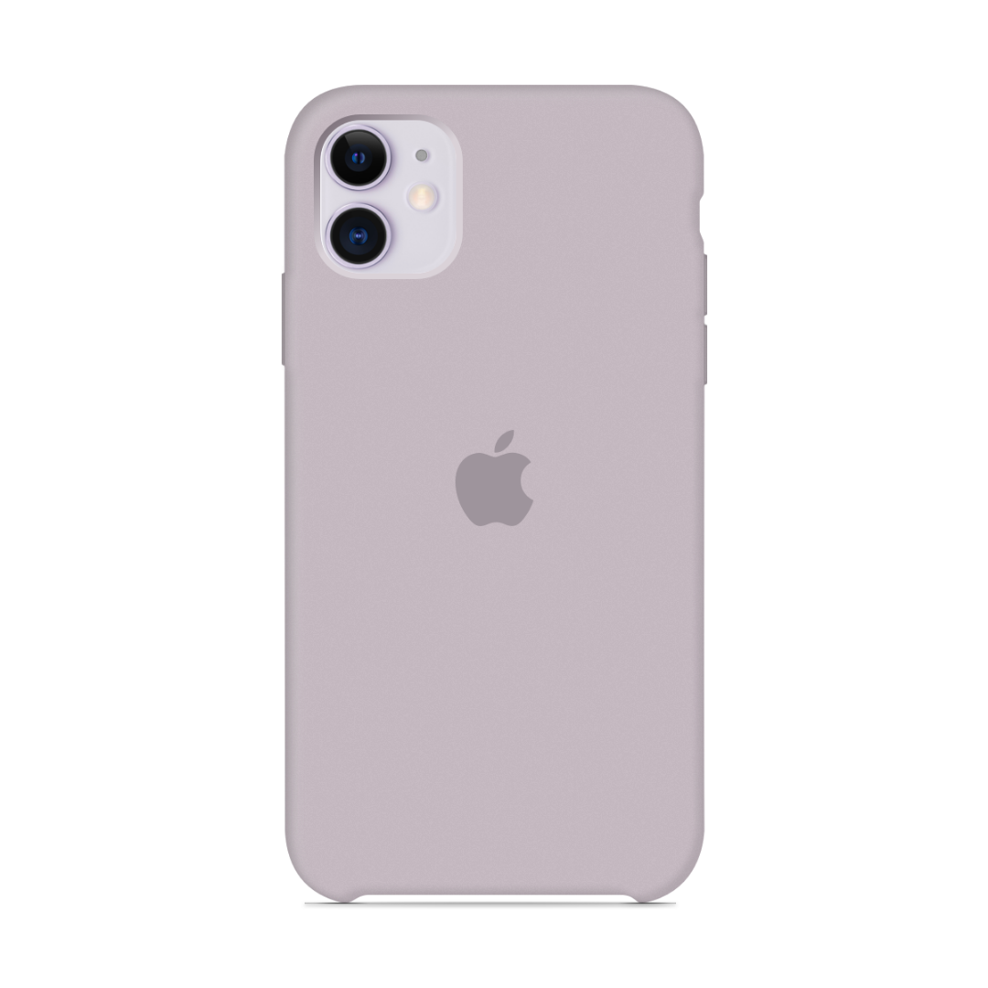 

Чехол Silicone case для IPhone 11 Lavander лаванда, Светло-серый