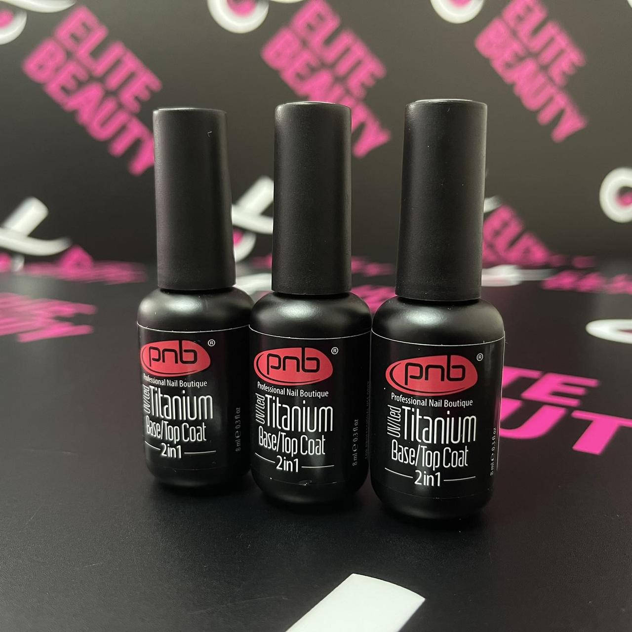 

База и топ для гель-лака 2 в 1 PNB Titanium Base\Top Coat, 8 мл