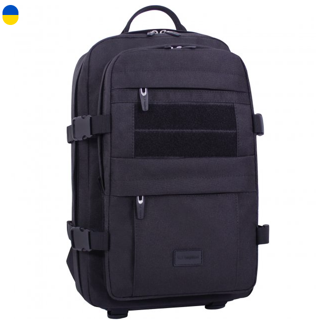 

Большой прочный тактический мужской рюкзак BGD черный, 30 литров вместительный туристический армейский