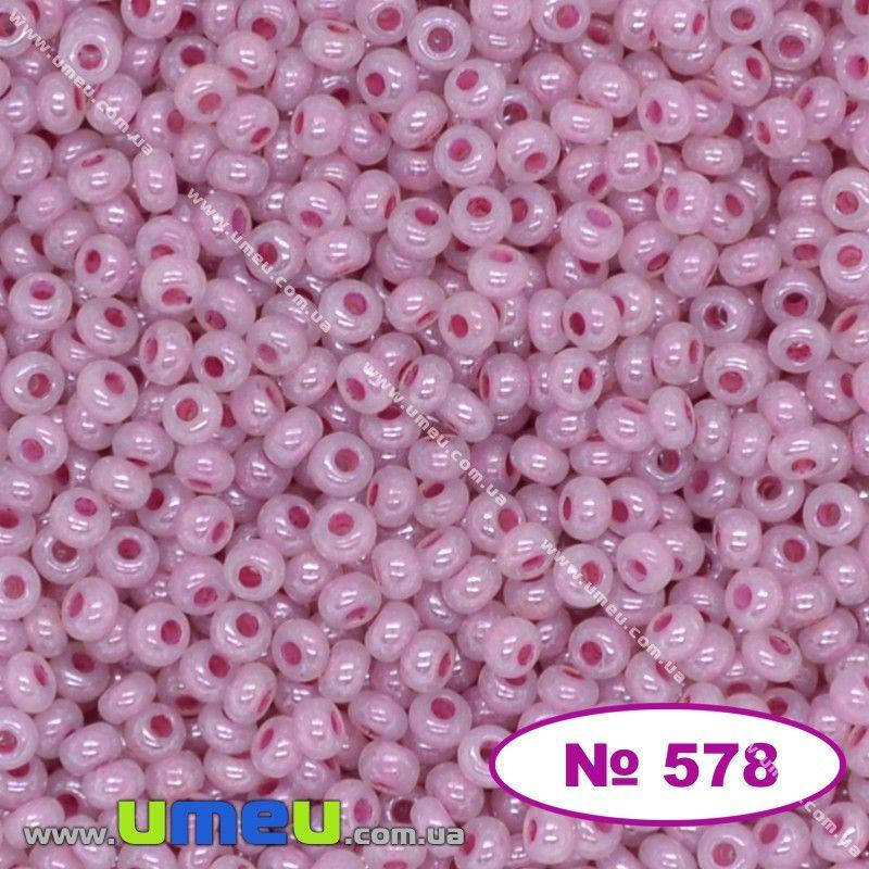 

Бисер чешский №578/37325, Розовый, Перламутровый, 10/0 (BIS-019590)