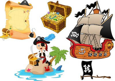 

Вафельна картинка для кондитерских виробів Піратська (листок А4) 5