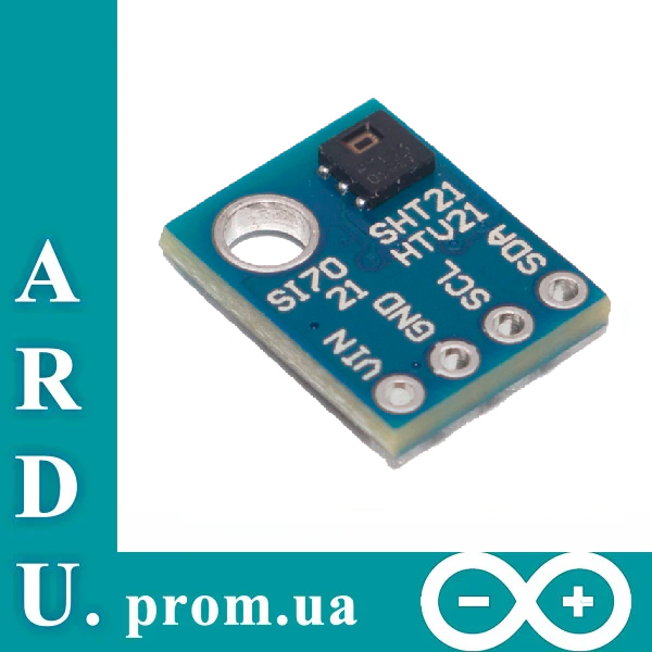 

Датчик температуры и влажности SI7021 (Arduino, I2C) [#7-2]