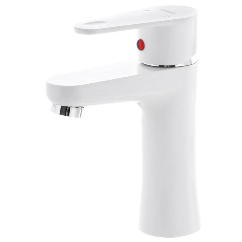 

Пластиковый смеситель для умывальника PLAMIX VEGA-001 White (без подводки), Белый