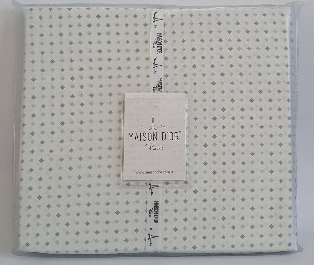 

Простинь 240x285 ранфорс Deluxe Maison Dor Damien Blue, Кремовый