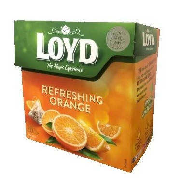 

Чай Фруктовый Освежающий Апельсин Loyd Refreshing Orange 20 пирамидок 40 г Польша