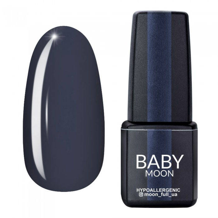 

Гель-лак Baby Moon Midnight №09, 6 мл (темно-серый)