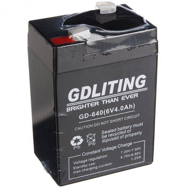 

Аккумулятор для торговых весов GDLITING 6 V 4 A (GD-645)