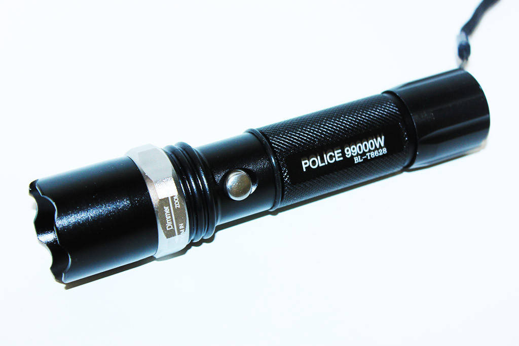 

Фонарик Police 99000W BL-8628 (с креплением), Черный