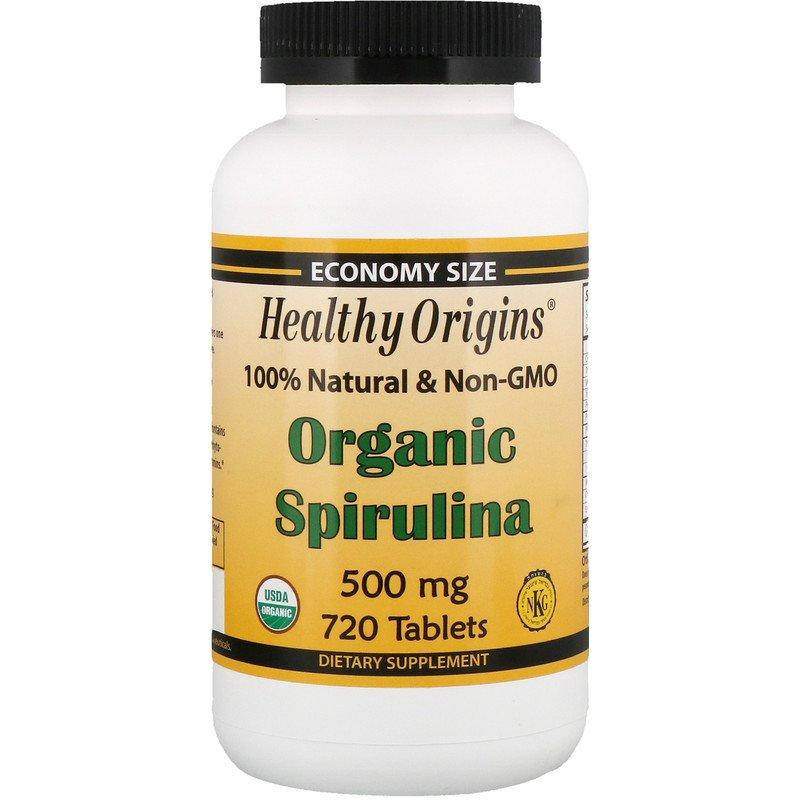 

Спирулина, Spirulina, Healthy Origins, органик, 500 мг, 720 таблеток (HOG-88239)