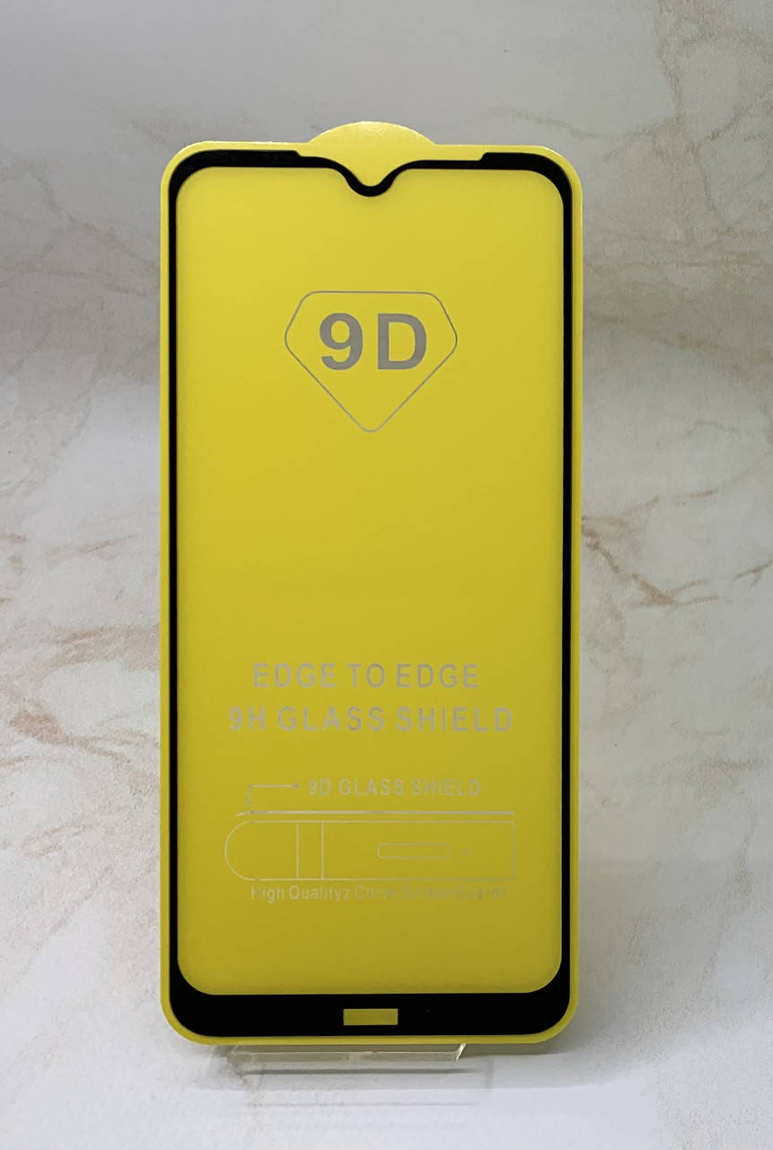 

Защитное стекло для Xiaomi Redmi Note 8T полное покрытие Full Glue полный клей, Черный