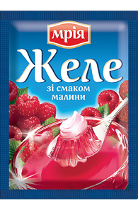

Желе малиновое на желатине 90г ТМ "Мрія"