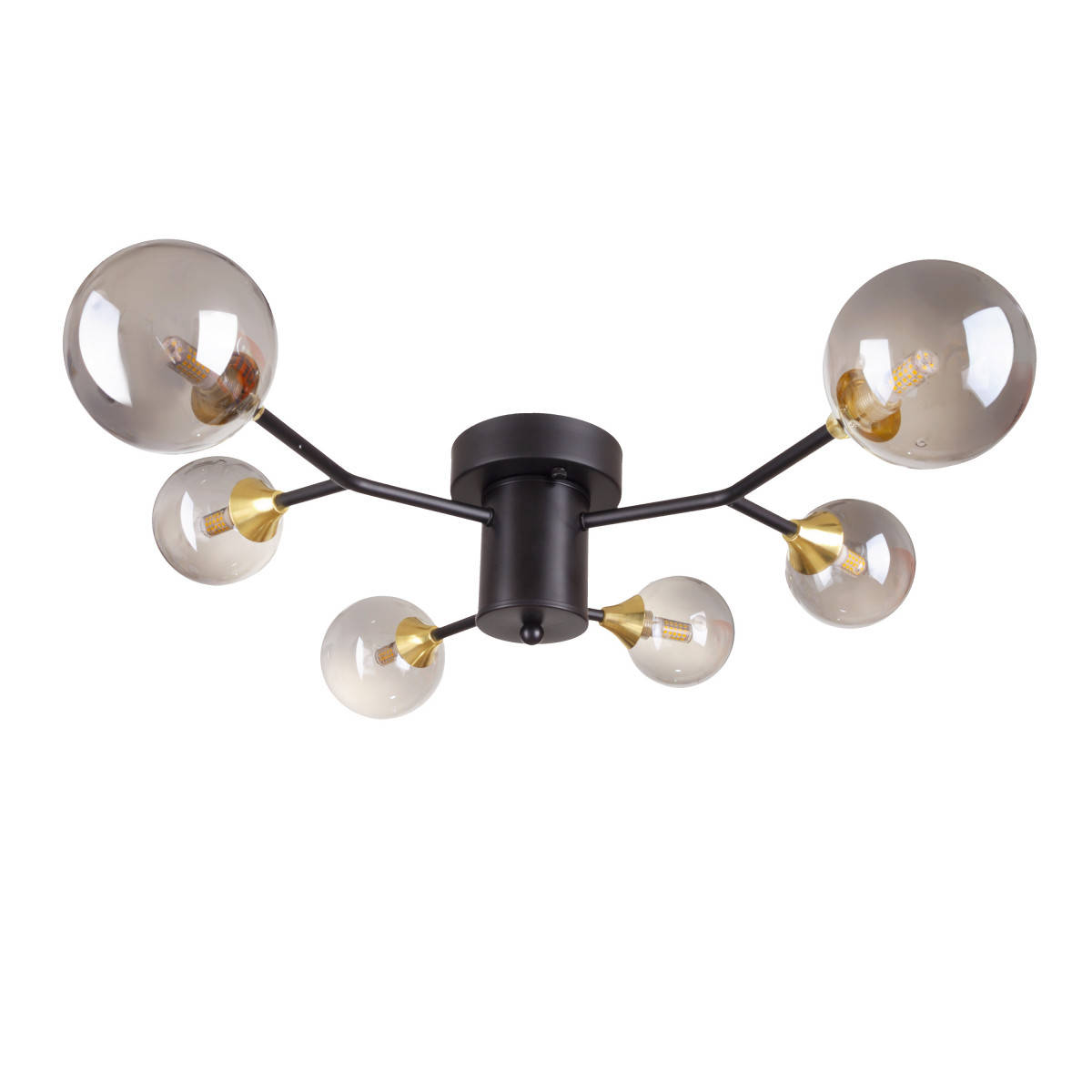 

Потолочная люстра BR-01 635C/6 G9 BK/GY, Черный