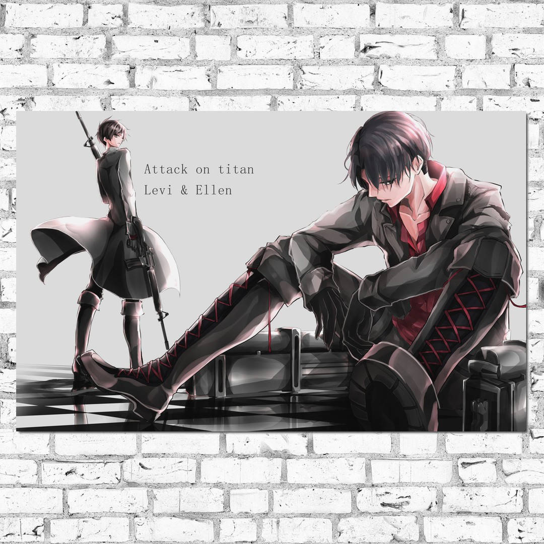 

Плакат "Атака на титанов, Леви и Эллен, Attack on Titans" (артикул 0261) 42, Полуглянец, 26