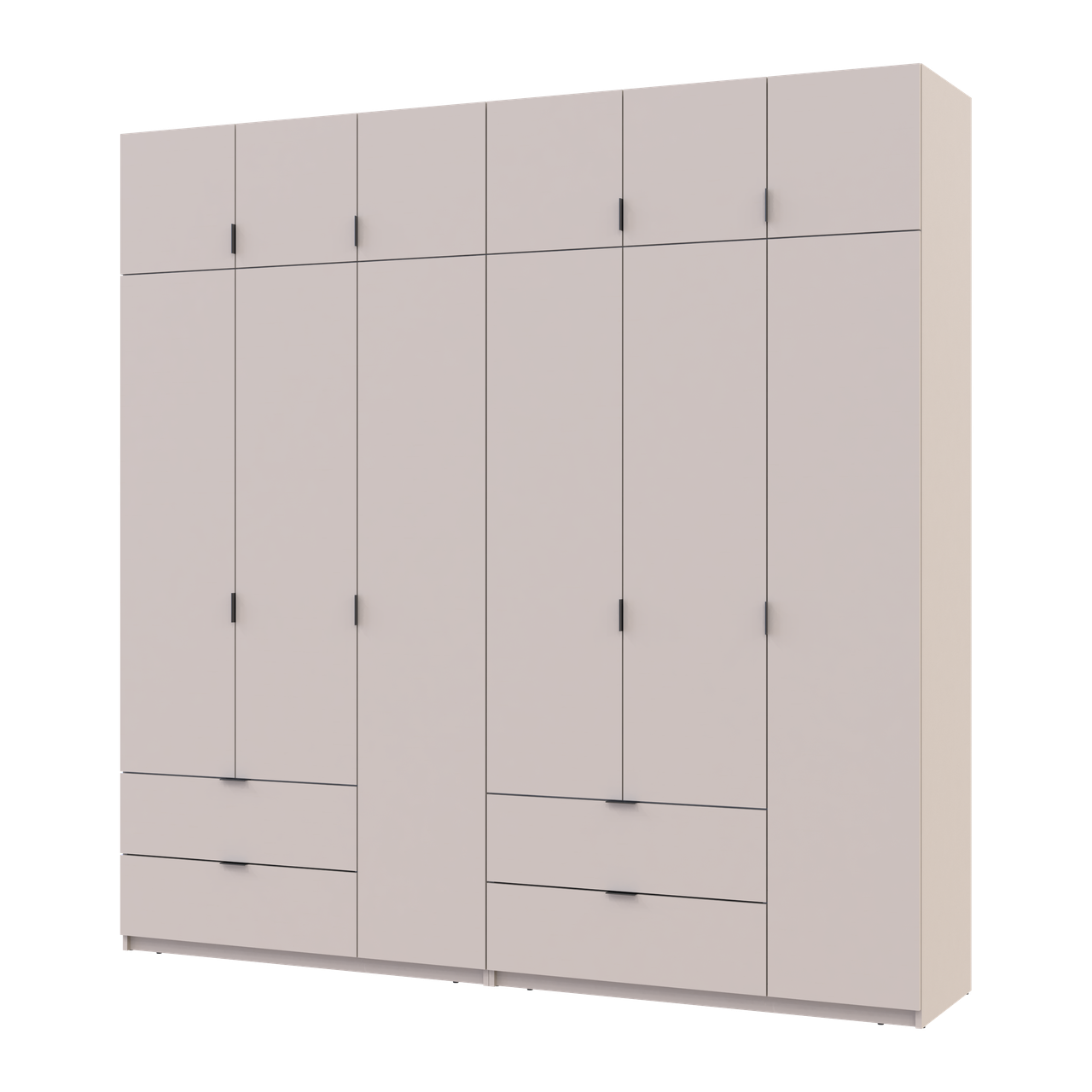 Розпашна Шафа для одягу Doros Лукас Кашемір 3+3 ДСП 240х50х240 (42005108)