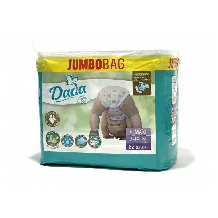 

Підгузки Dada Extra Soft 4 Jumbo Bag (7-18)кг – 82шт, Алый