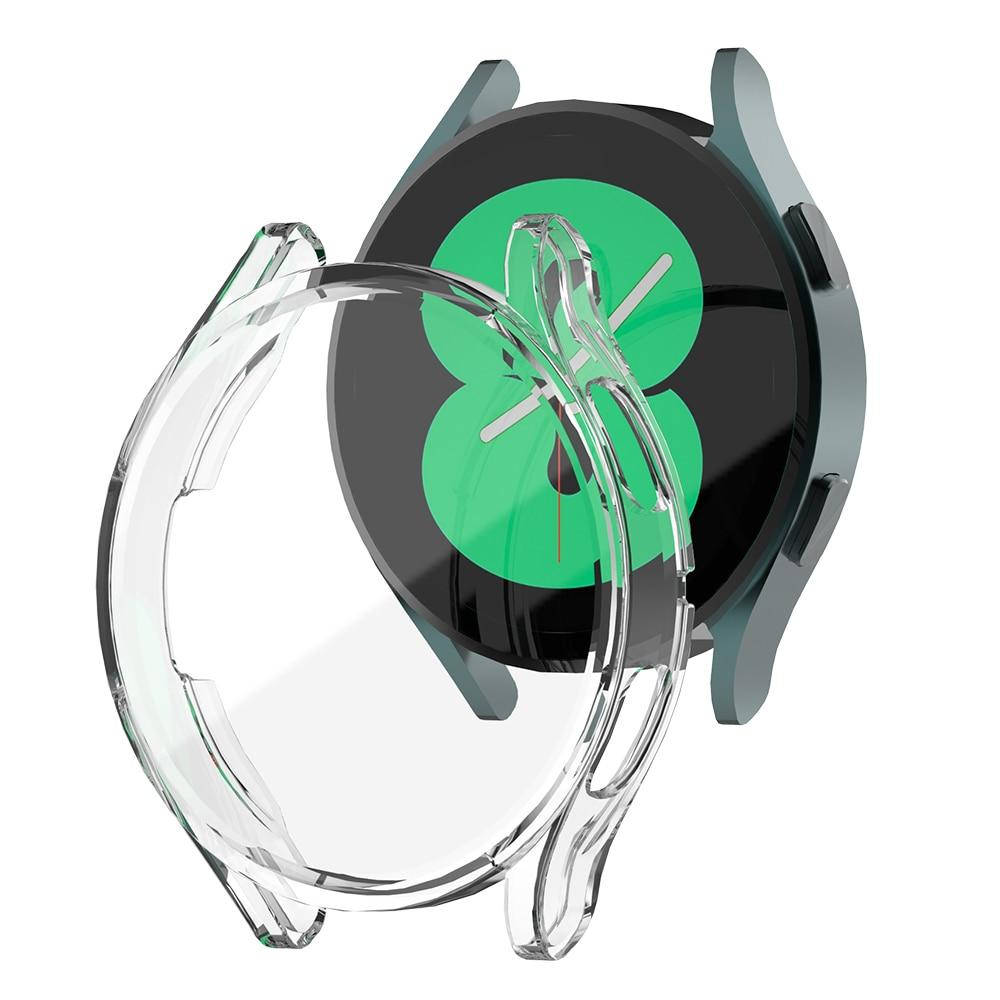 

Защитный силиконовый чехол для Samsung Galaxy Watch 4 40 mm прозрачный с защитой экрана