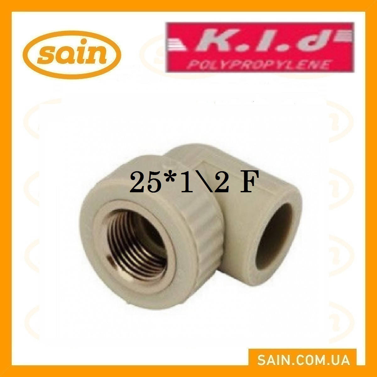 

ППР Угол ВР -25x1/2"F, Серый
