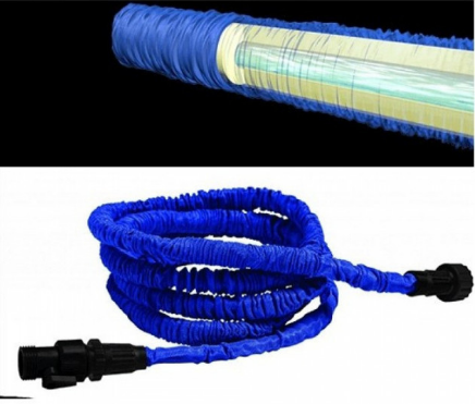 

Шланг поливочный садовый Xhose 30 м с распылителем для полива Magic Hose Синий а