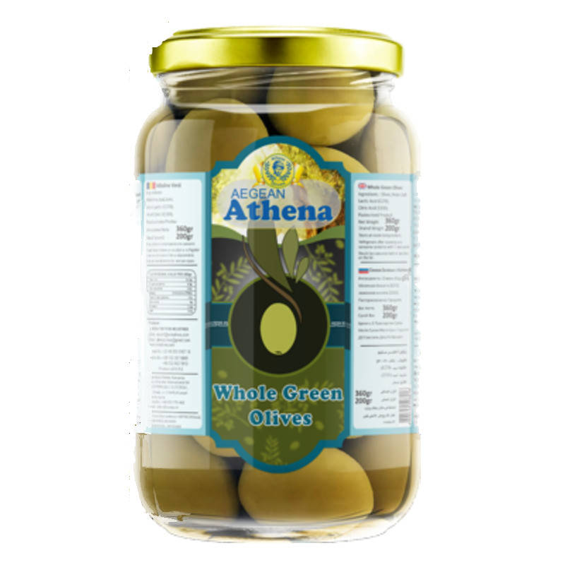 

Оливки без косточки "Athena" фасовка 0.36/0.18 kg