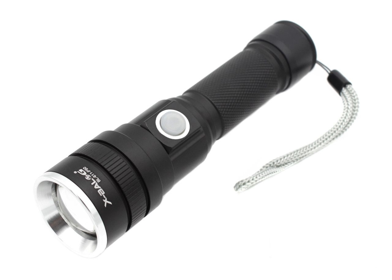 

Фонарик тактический аккумуляторный ручной Bailong BL-611 P50, Черный