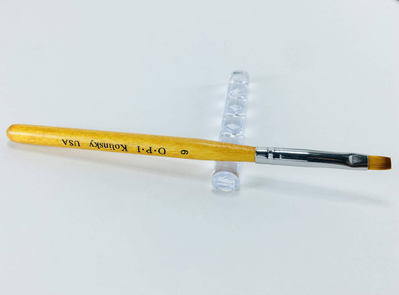 

Кисть для геля OPI квадрат с деревянной ручкой, 1шт. № 6