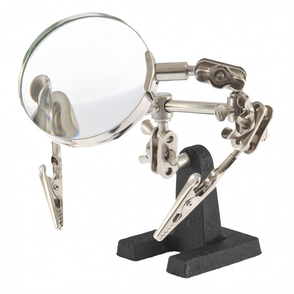 

SPARTA Затиск для пайки "Третя рука" з лупою// SPARTA