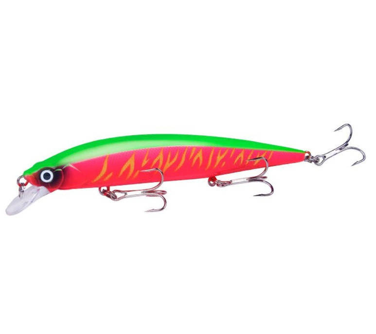 

Воблер Minnow Jerkbaits Fruit Mat Tiger 14 см. 18,3 г.