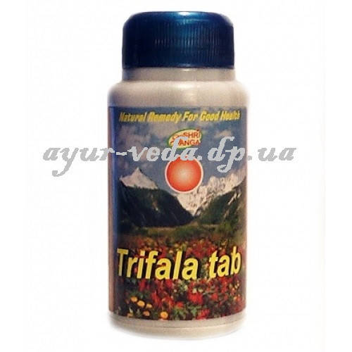 

Тріпхала Шрі Ганга, 200 таб. Тріфала, Трифала Шри Ганга, triphala tablets Shri Ganga, очищення організму та